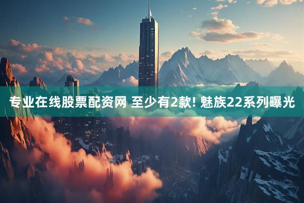 专业在线股票配资网 至少有2款! 魅族22系列曝光